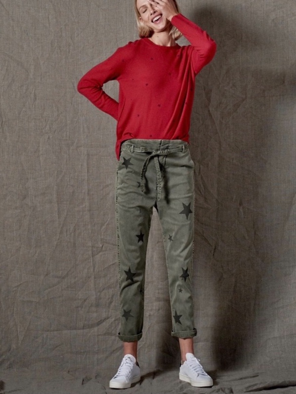 Sundry L’Automne Star Crop Pants
